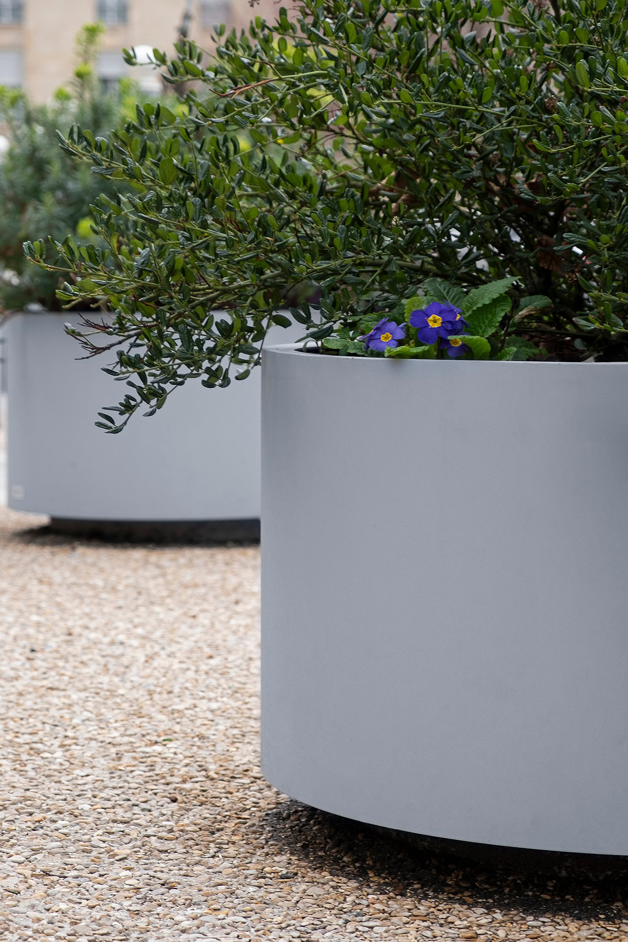 Urban planter resistant to water and adverse weather conditions